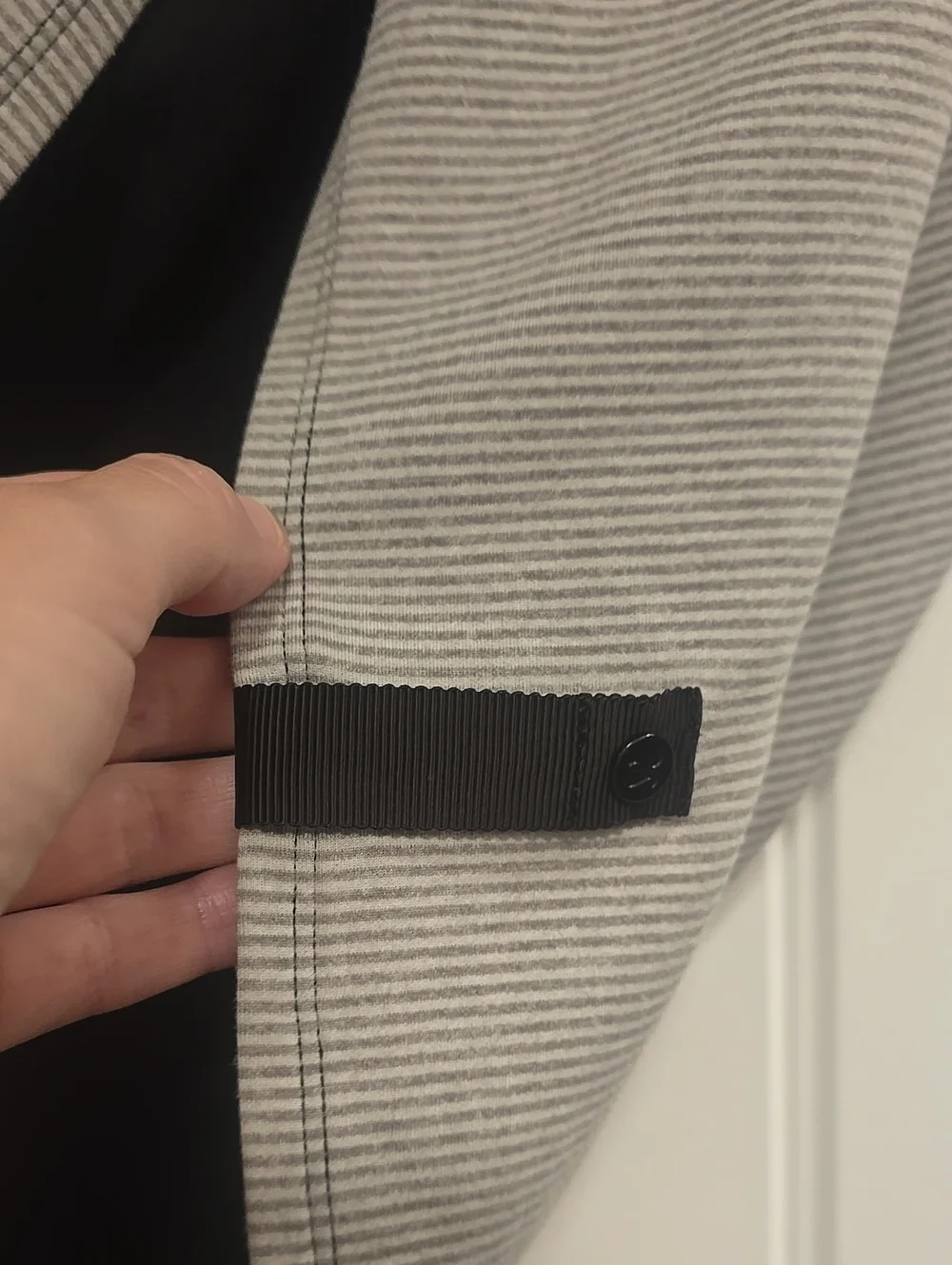 Lululemon Vinyasa Scarf Black And Grey Convertible Scaef/ Shawl